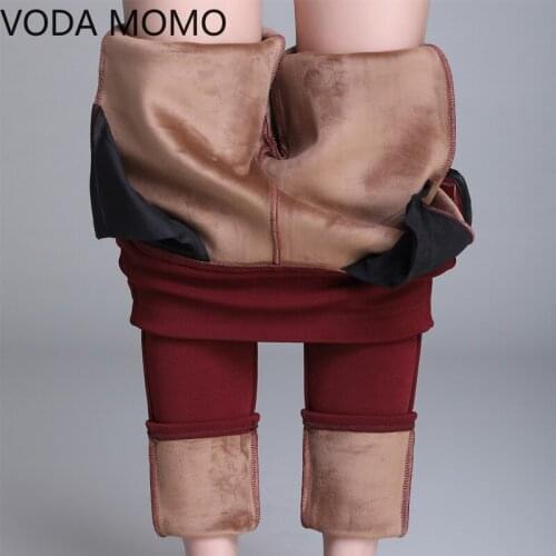 Women Winter Warm skinny Pants Velvet Thick Trousers High Waist Elastic Long Stretch Casual pencil Pants Plus Size 4XL 5XL 6XL