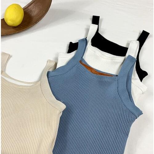 Women Plain Velvet Crop top Crop Tops y2k corest top female 2021 velvet warm camisole for women spring autumn knitting