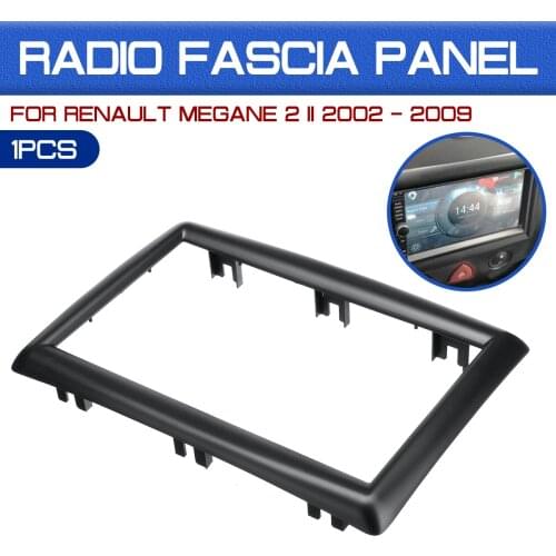 2 Din Car Radio Dash CD Fascia Trim For Renault Megane 2 II 2002 2003 2004 2005 2006 2007-2009 Installation Plate Panel Frame