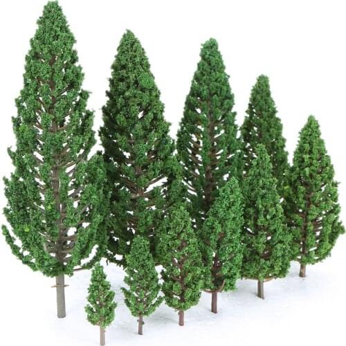22pcs/lot Ho Scale Miniature Model Trees For Building Trains Railroad Layout Scenery Landscape Accessories toys for Adults