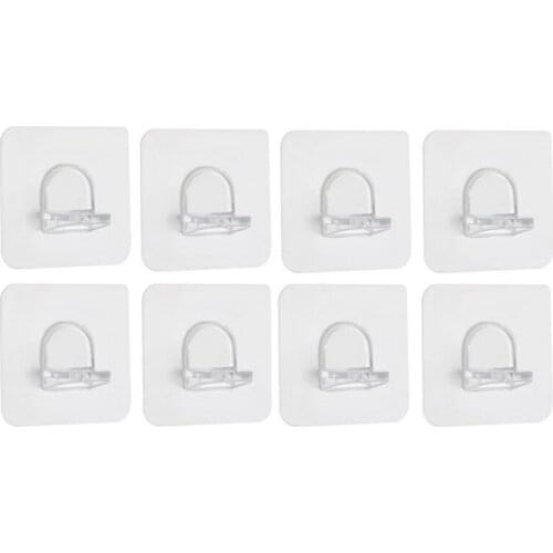 4/8Pcs Plastic Shelf Support Clips Adhesive Pegs Closet Cabinet Shelf Support Clips Wall Hanger For Kitchen Bathroom Wardrob