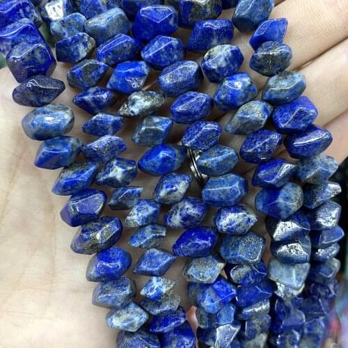 6*11mm Natural Lapis Lazuli Irregular Stone Spacer Loose Beads For Jewelry Charm DIY Making Bracelet Necklace