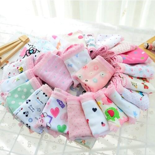6pcs/lot Hot Fashion New Baby Underpants Children Underwear For Kids Girls Panties Briefs Cotton Short Girls
