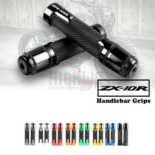 7/8'' 22mm Motorcycle knobs Anti-Skid scooter Handle ends Grips Bar Hand Handlebar FOR KAWASAKI NINJA ZX10R ZX-10R ZX 10R RR