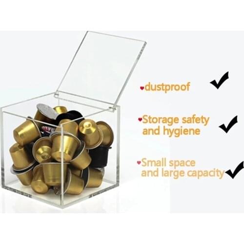 Acrylic Coffee Capsule Storage BoxRack For Dolce Gusto Nespresso Household Matching Coffee Machine Hold Containing Coffee Tool
