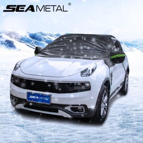Car Snow Cover Oxford Cloth Windshield Cover Sunshade Sun Protection Waterproof Car Cover for SUV Van Sedan Anti-Snow Anti-Frost
