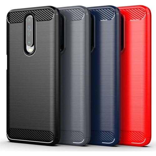 For Xiaomi Poco X2 Case Luxury Carbon Fiber Skin Full Soft Silicone Cover Case For Xiaomi Poco X2 X 2 Phone Cases