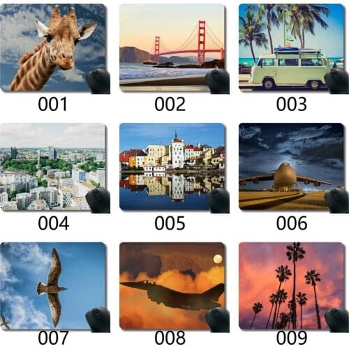 Gaming Mouse Pad Custom,Cloudscape Above Sea Non-Slip Rubber Base Mousepad