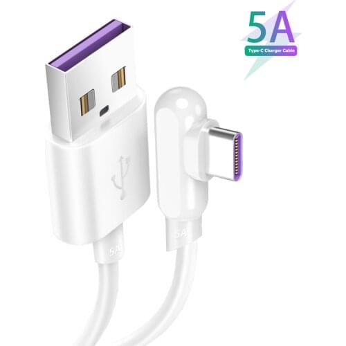 5A Supercharge Type-C Cable For Huawei P40 P30 Pro P20 Lite Mate 30 P10 Fast Charging Wire For SAMSUNG S10 S9 XIAOMI Redmi QC3.0