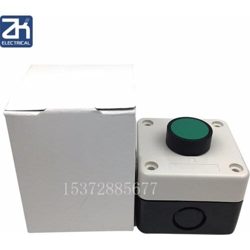 1 hole button box start button green elevator lift garage door button switch