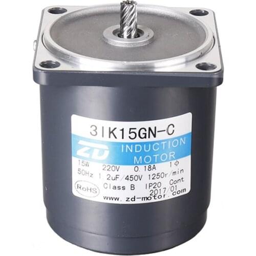 Miniature 70mm15W three-phase AC gear reduction asynchronous optical axis motor