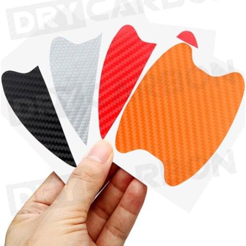 4Pcs/Set Car Door Sticker Carbon Fiber Scratches Resistant Cover Handle Protection Film Exterior Styling Accessories