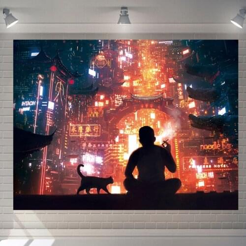 Hanging Tapestry Wall Hanging Back View Printed Background Valance Functional Sofa Cover Bed Sheet Tapestries Room Decoration