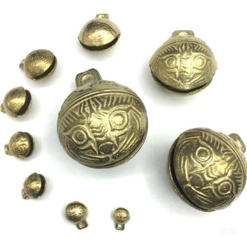 Several Size Antique Charms Bracelet Necklace Pendant Jingle Bell Party Holiday Festival Decoration