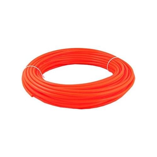 25M 82Ft 6mm x 4mm Pneumatic Air PU Hose Pipe Tube Orange Red