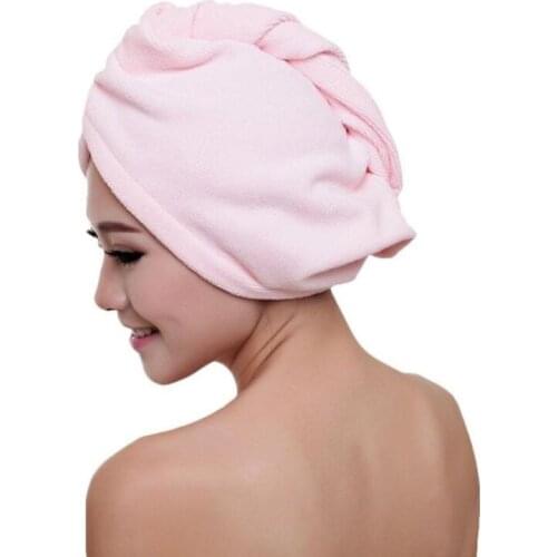Microfibre After Shower Hair Drying Wrap Womens Girls Lady Towel Quick Dry Hair Hat Cap Turban Head Wrap Bathing Tools LX8306
