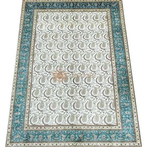 Seeykeep™ 6x9ft Pure Silk Handknotted Oriental Traditional Persian Rug-SK3036120