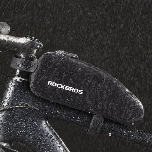 ROCKBROS Bicycle Bags Front Tube Front Head Bag Road Beam Mountain Riding Waterproof Baddle Big Capacity Portable Bag