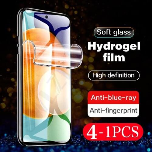 4-1Pcs soft full cover hydrogel film for Samsung galaxy A01 A11 A21 A21s A31 A41 A51 A71 A71s A91 phone screen protector
