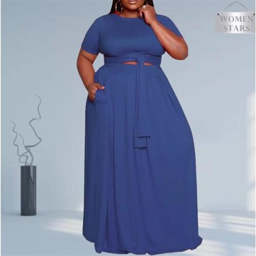 Plus Size Dress 5xl Wholesale Elegant Party Sexy Club Outfits Summer Bandage Belt Casual New Maxi Dresses for Women Dropshipping