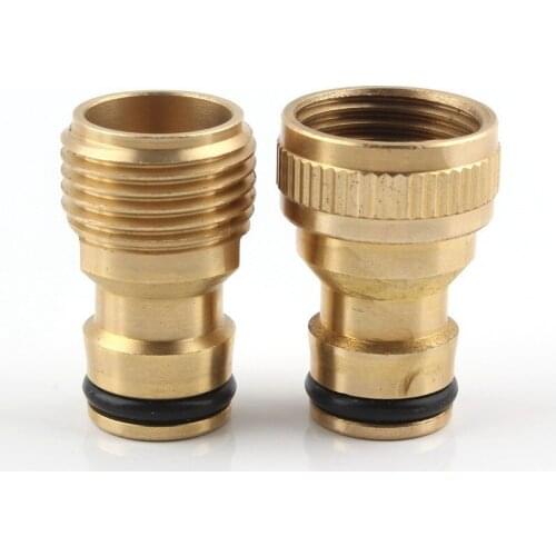 1/2" Copper Nipple Linker Quick Connector Female Male Thread Watering Joints For Water Dipping Faucet Garden Hose/Pipe Connector