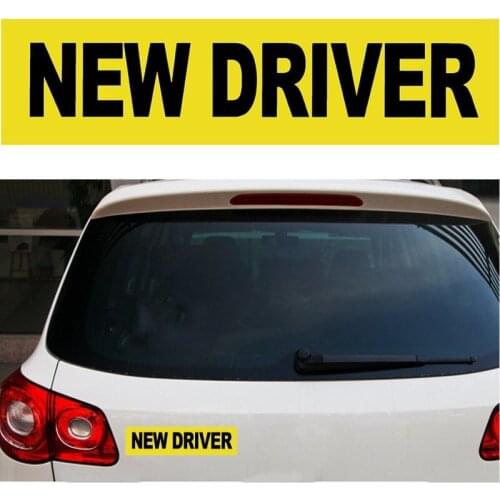 30 X 7.5cm 1 Pcs New Driver Reflective Magnetic Sticker Car Vehicle Bumper Sign Safety Magnet Decal Yellow for Citroen Stickers