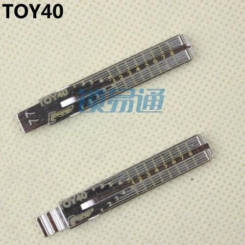 10PCS/LOT TOY40 Engraved Line Key For 2 in 1 LiShi For Old Lexus/Opirus/Mitsubishi/new Chairman,Scale Shearing Teeth Blank Key