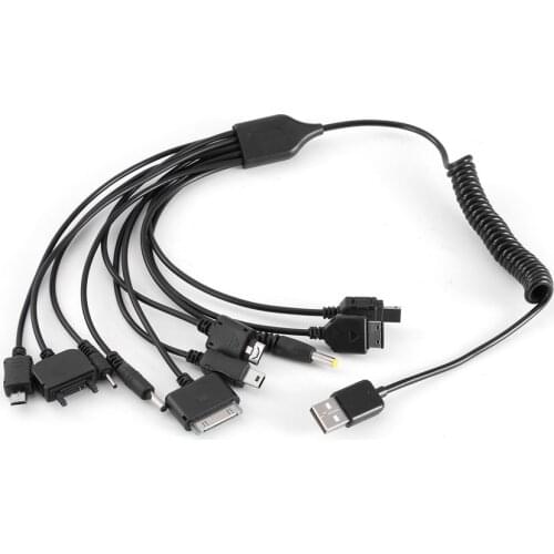 10 in 1 Universal Portable Lightweight Multi Functions Standard USB Charge Charging Cable Compatible with Most Brands Phones