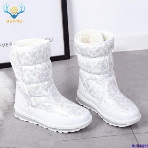 2020 Hot Selling Winter Women Snow Boots Lady Warm Fake Fur Shoe Female White Buffie Brand Fashionable Boots Anti-skid Outsole