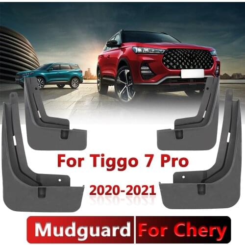 Fender For Chery Tiggo 7 Pro 2020-2021 Mudguards Front Rear 4 PCS Car Accessories Mud Flaps Black Guard Splash Flap