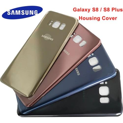 Samsung S8 Plus Back Battery Cover For Samsung Galaxy S8 Plus S8 s8+ G950 G950F G955 G955F Glass Rear Housing Cover Replacement