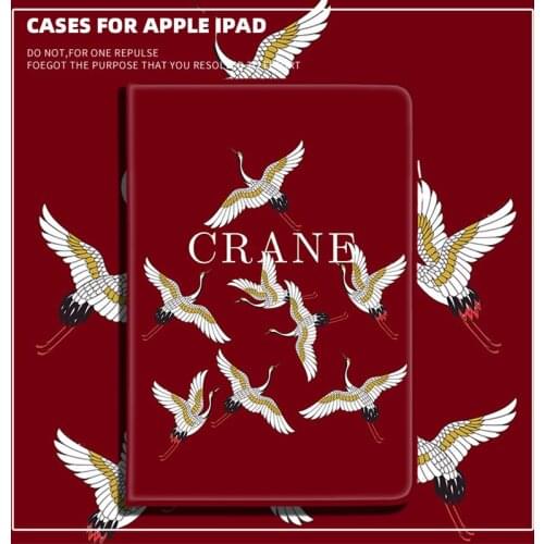 Japanese Style Crane Case for Ipad 7th Generation Case 10.2 Apple Tablet Ipad for Ipad 10.2 8th Generation Cover Accessories