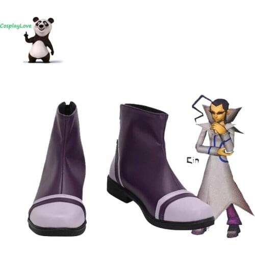 CosplayLove P Colosseum Ein Purple Cosplay Shoes Long Boots Leather Custom Made