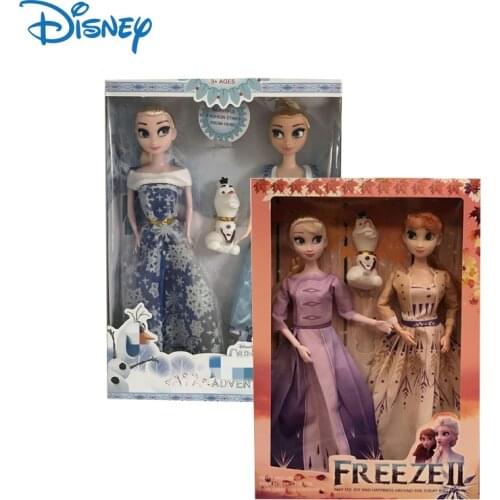 Disney Frozen 2 Action Figure Toys Princess Elsa Anna Cartoon Anime Figures Movable Dolls Cute Baby Toys Girls Gifts Kids Toys