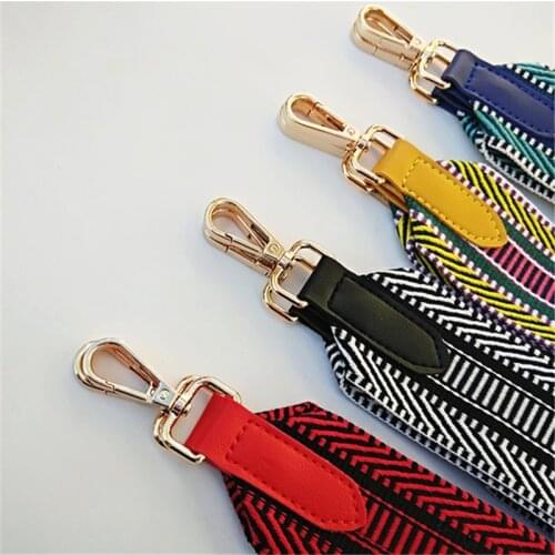 HJKL Colored Belt good Bags Accessories for Women Rainbow Adjustable Shoulder Hanger Handbag Straps Decorative Handle bag Strap