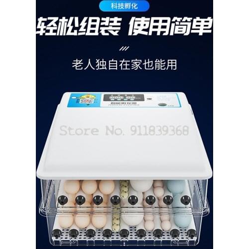 Incubator Small Household Incubator Water Bed Incubator Chicken Duck Goose Quail Parrot Bird Egg Mini Incubator