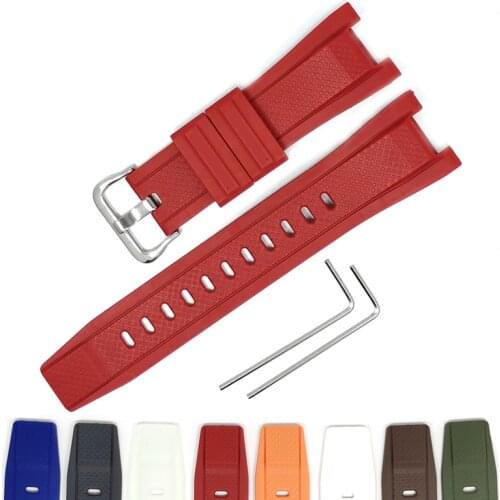 Rubber Strap for Casio G-Shock GST-W300 GST-S110 GST-S100G GST-W110 GST-W130L Sport Watch Band Bracelet Replacement Accessories