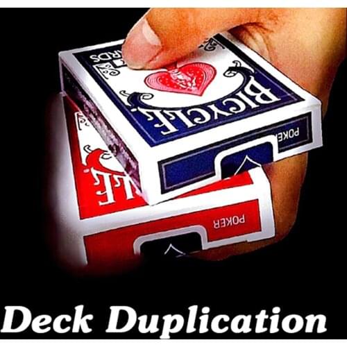 Deck Duplication Magic Tricks Playing Card 1 To 2 Magia Street Close Up Magie Mentalism Illusion Gimmick Props Magicians