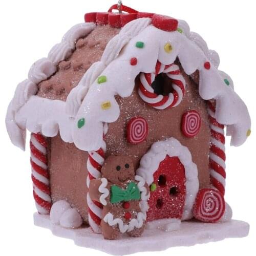 LUDA Christmas House Adornment Beautiful Luminous House Pendant LED Lighting Christmas House Decorations