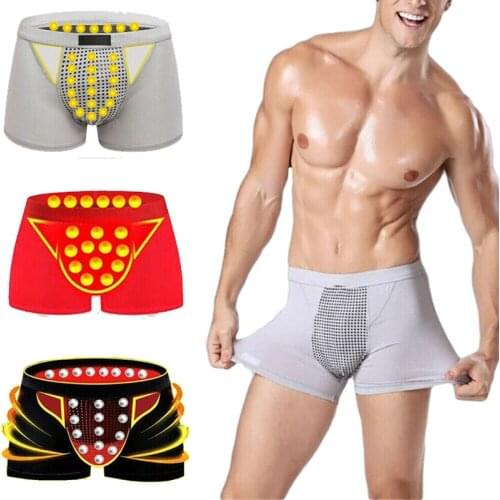 Men Magnetic Underwear Magnetic Warm Home Physiological Comfortable Enlargement Underwear Physiological 3 Color Plus Size