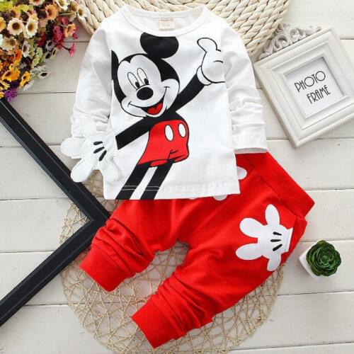 Baby Boys Clothes 2021 Hot Sale Autumn and Winter Boys and Girls Suit Long-sleeved O-neck Clothes 2-6Y Baby T-shirt and Pants