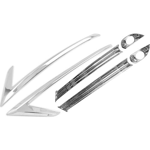 Front + Rear Fog Light Cover for Mazda CX5 KF 2017 2018 2019 2020 CX-5 Bumper Reflector Foglamp Strips Accessories