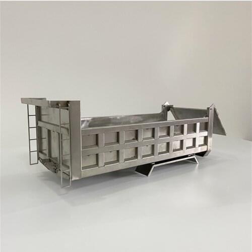 Rc Car Toys Metal Back Bucket Cargo Hopper For 1/14 TAMIYA AROCS Truck 6x6 8x8 Mercedes 3363 3348 Dumper General F Frame Lift
