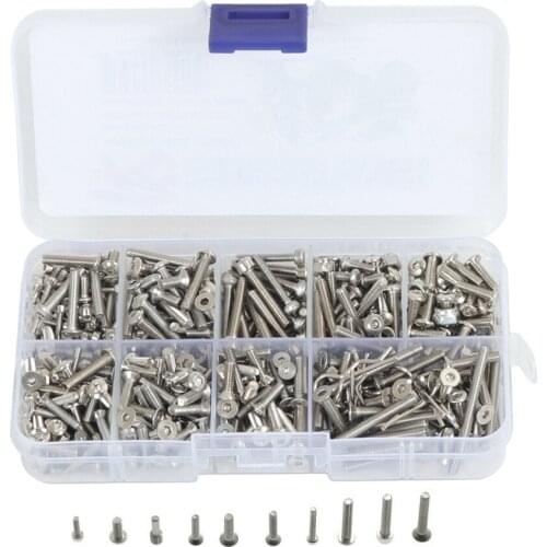 RCTOYFUN 1 Box RC Car Stainless Steel Screws Parts For 1:10 RC Axial SCX10 III Jeep Gladiator Capra 1.9UTB Goat Crawler Car
