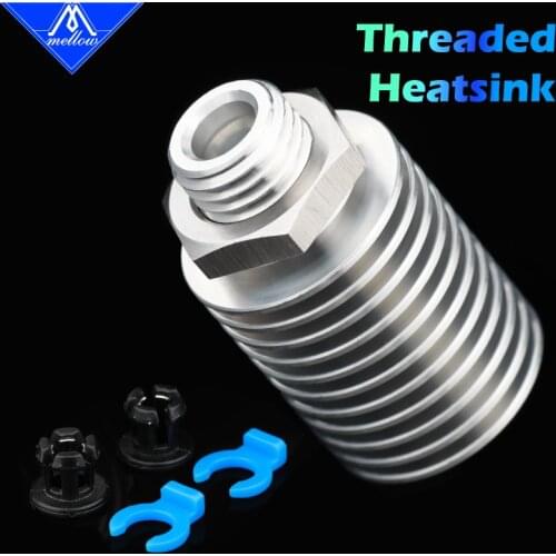 Mellow 3D printer V6 Threaded HeatSink For E3D V6 Hotend Remote 1.75MM Bowden Voron 0 Radiator For Bmg Extruder