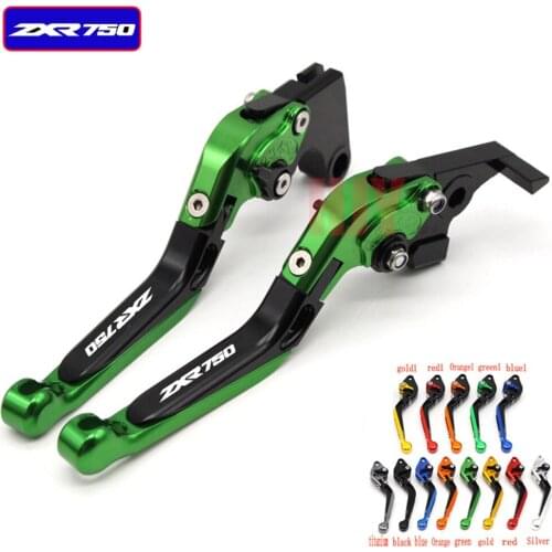 For Kawasaki ZXR750 ZXR 750 1989-1995 Motorcycle Brake Levers adjustable Folding Bike extensible CNC Clutch Levers