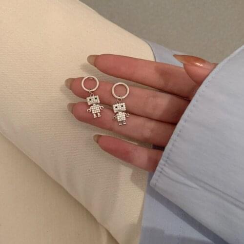Future Technology Earrings Creative Design Robot Earrings Europe and The United States Famous Brand Personality Hipster Jewelry