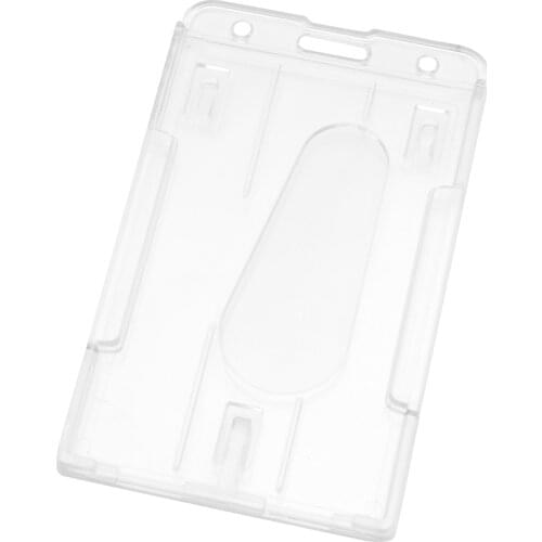 YYDS Hard Plastic ID Access Card Cover Credit Card Case Badge Holder Double Side