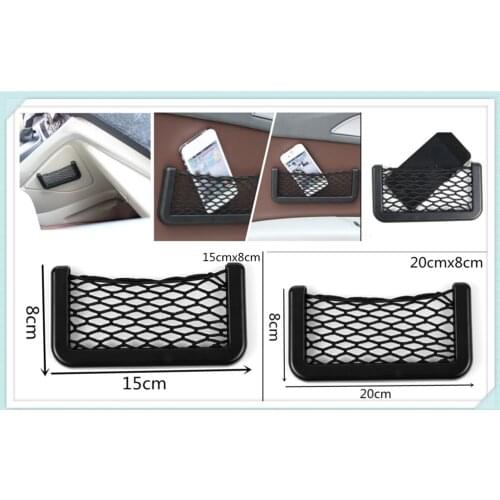 Universal black car seat side net storage pocket for Ford Five FG F-350 F-250 E-Series Interceptor Airstream