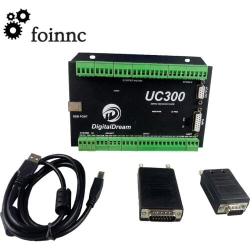 UC300 CNC Controller USB Mach3 3/4/5/6 Axis Motion Control Card NVUM Upgraded for CNC Router Milling Machine